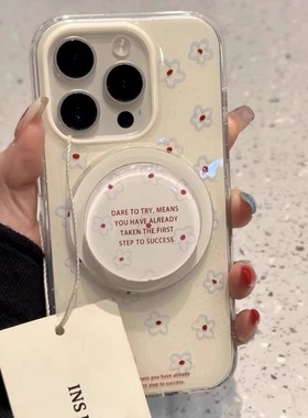 韩系ins蓝色花磁吸适用1加ACE5pro手机壳13T一加12/1+9R/8T/oneplusACE竞速1+ACE3/11支架ACE2V新款13R女7T潮