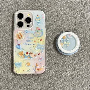 mate70小熊P60畅享70可爱P40 9867SE手机壳pura80 P30pro 冰淇淋摇摇乐磁吸支架适用P50e华为nova14