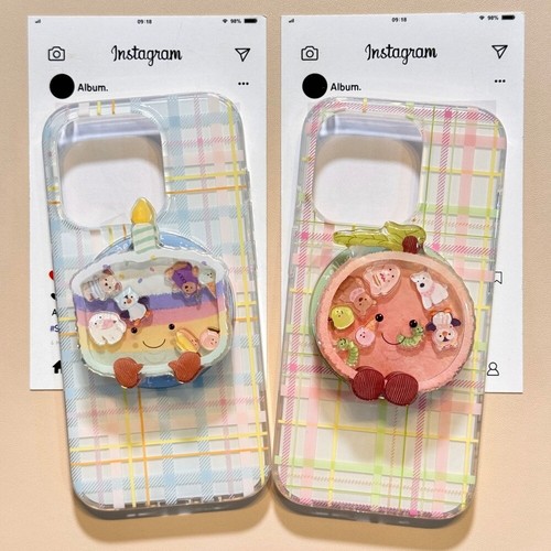 蛋糕摇摇乐磁吸支架适用OPPO Reno14/13pro/12F/764手机壳FindX8S/X7Ultra可爱K12/A98/A58/A96/A2m情侣A5/A3