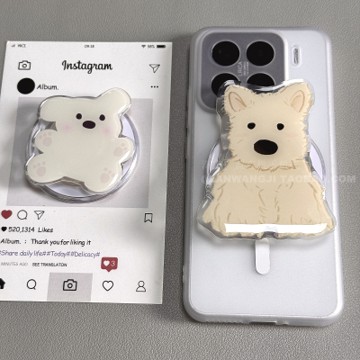 西高地考拉带磁吸适用vivo iqoo13/z9手机壳IQOO12/11S/10支架Z9Turbo可爱neo9spro+/8卡通7/6se全包5情侣Z8x