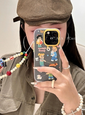 卡通ins原田治适用荣耀200/magic654/90GT/80/X50I/60se/X9B/X6手机壳30PRO带链条70女10可爱X60i畅玩40plus