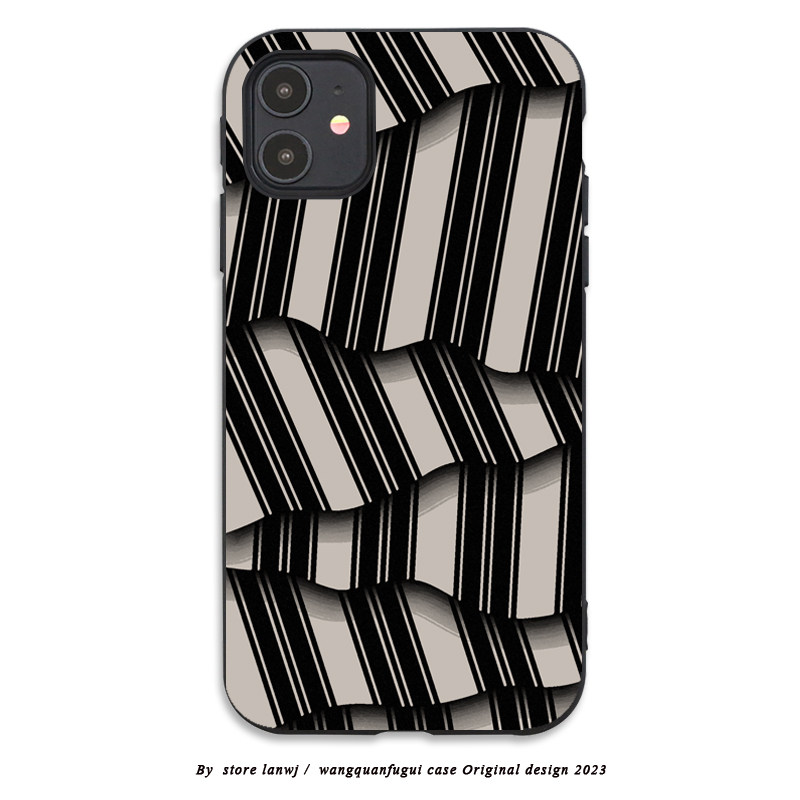 ins格纹层次感一加1+11手机壳oneplus ACE2男女7pro/9r立体9RT/8T女12文艺8T美术10pro/8黑色1+acepro竞速版6