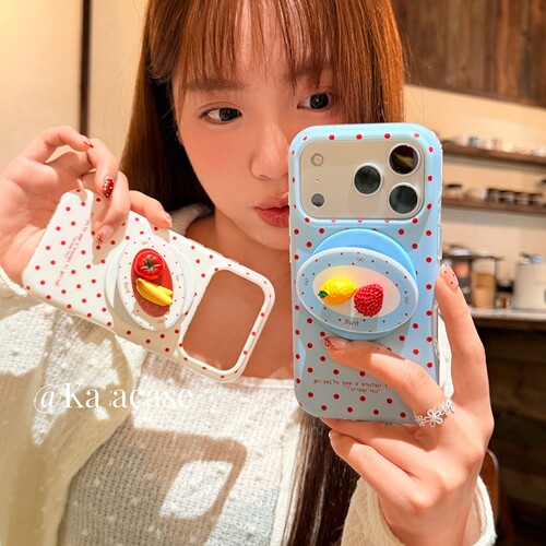 立体草莓水果磁吸支架适用X9C荣耀WIN/500/magic8/400/80/90GT/50SE手机壳X70i创意X40/300/200PRO畅玩70plus