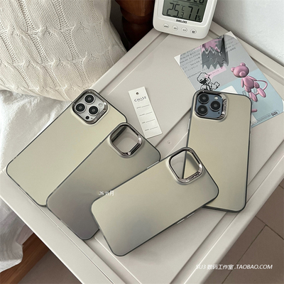 新款imd双层彩银磨砂防摔硅胶