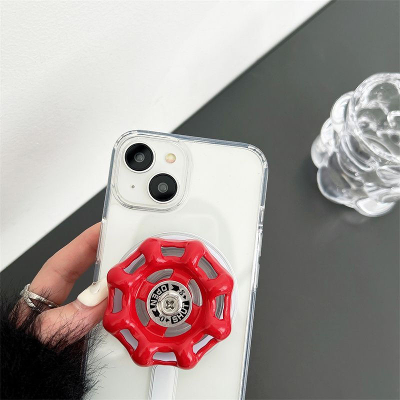 阀门开关磁吸支架适用小米13T PRO国际版13t/11t手机壳poco x4pro红米13C黑鲨54/NOTE12S创意2A趣味12lite软