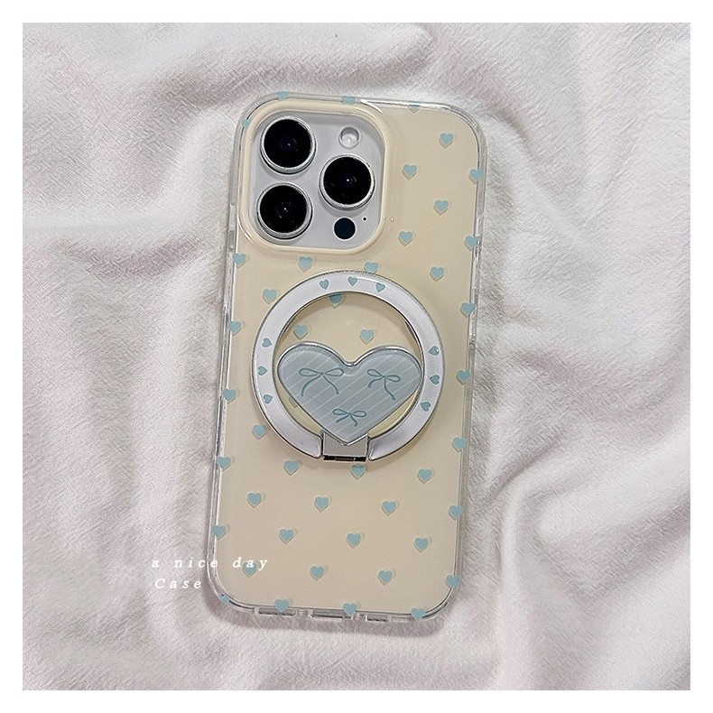 蓝爱心折叠磁吸支架适用传音HOT40手机壳15pro红魔11pro+nfinx Smart8高级hone3Apro华硕ZenFone9创意可旋转,3C数码配件,手机保护套/壳,淘宝优惠券,粉丝福利购,淘宝优惠卷