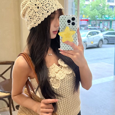 夏日少女星星磁吸支架适用三星S25ultra/S24+Note20/A34/A17/S22手机壳A25/S26/A73/S21fe软萌A56/A55可爱A53