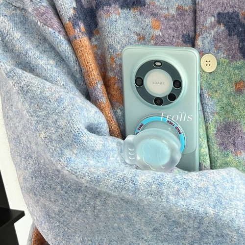 奶油夹心可爱鲷鱼烧磁吸支架适用VIVO X100ultra/X90/x80手机壳S17t清透硬壳S18/S16pro薄雾蓝X200promini女