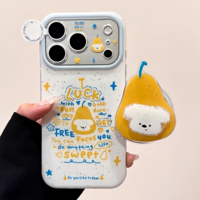 旋转小狗雪梨磁吸支架适用NOthing 4A/3A手机壳2谷歌Pixel9/10PRO/87可爱Pmote edge60pro硅胶G56/ROG9趣味54