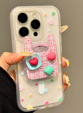 小众立体几何磁吸支架适用A5/OPPO FindX9pro/X8S+手机壳Reno15/14/12/11F/10/A57/A6新款K13/A2/8/A3软胶A58