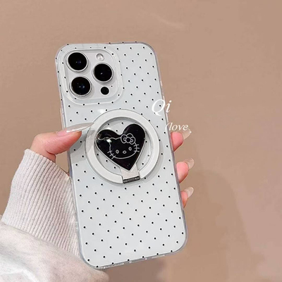 韩风ins波点潮折叠适用vivoS20/X200ultra/X90S/X100pro手机壳S19 /y300i/V50/y78+女Y37磁吸Y36/X80支架V60