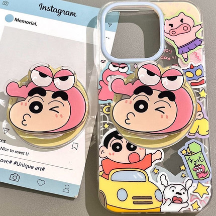 搞怪有趣磁吸小新支架适用oppo findx9/X7Ultra手机壳reno15/12/11/98543pro新款A2x/A3i/7SE/A98可爱A57/A96