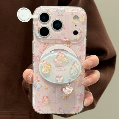 皮杰猪挂件磁吸支架适用A3X/OPPO FindX9/X8ultra/Reno15C/14/12/11F/10手机壳A78粉底A6pro/K12S/A5m/A2/A93