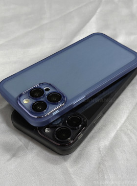 边框带防滑TPU半透明适用vivo IQOOneo9pro手机壳neo87竞速6se全包z5硅胶IQOO12/11高级10/9简约Z8/Z7x新款U5
