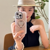 mate40 爱心蝴蝶结折叠磁吸支架适用P60华为nova14 9867SE手机壳pura70 P50e畅享70X旋转P40 P30pro