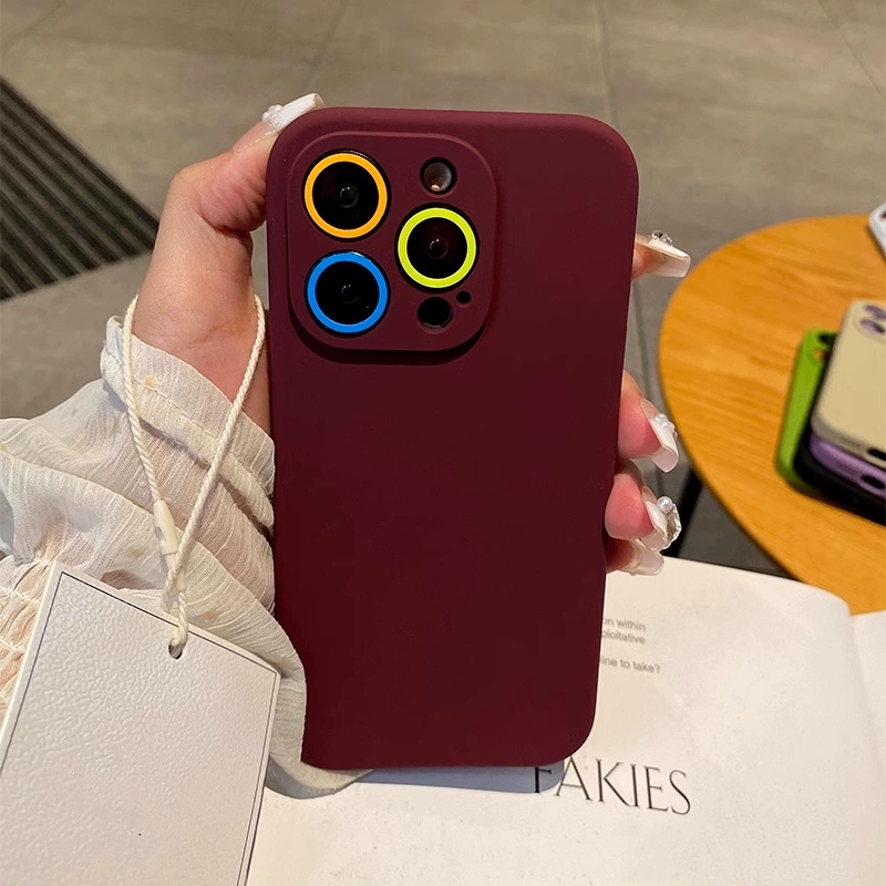 高级感梅子色适用一加13手机壳ACE5/2直角边ACE3pro液态1+12/11硅胶Ace3v全包镜头9R复古酒红8T纯色10pro防摔