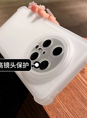 透白色四角气囊肤感透明适用IQOO 15/Z9 TURBO手机壳爱酷neo 10PRO+防摔11软13硅胶NEO8/Z9X硅胶7se竞速版PRO