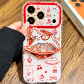 A34 A17 S26 红马摇摇乐磁吸支架适用三星S25ultra S22手机壳A25 Note20 S21fe可爱A56 A73 S24 A55新年53