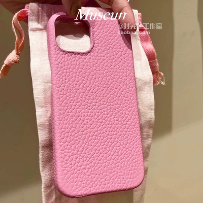 INS甜美玫粉皮革纹适用vivoIQOONeo10手机壳Neo10Pro颗粒感iqoo13磨砂z9turbo纯色z8x全包边7/6SE防摔u3x软Z5