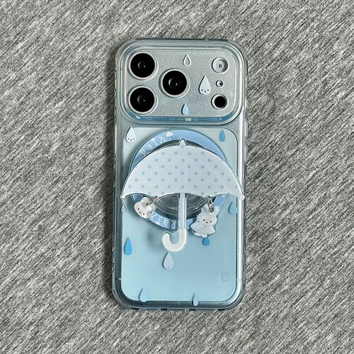 吊坠小兔雨伞磁吸支架适用NOthing 4A/3A手机壳2谷歌Pixel9/10PRO/876mote软壳dge60pro透蓝G56华硕ROG9/G54