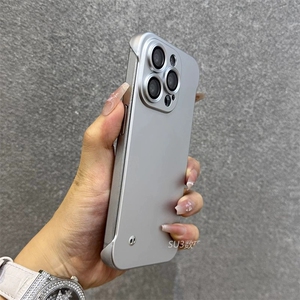 钛灰色Z9turbo散热无边框X90适用vivoX100手机壳IQOO15金属漆11pro硬壳neo9s全包10镜头8半包7se超薄z6裸机5+