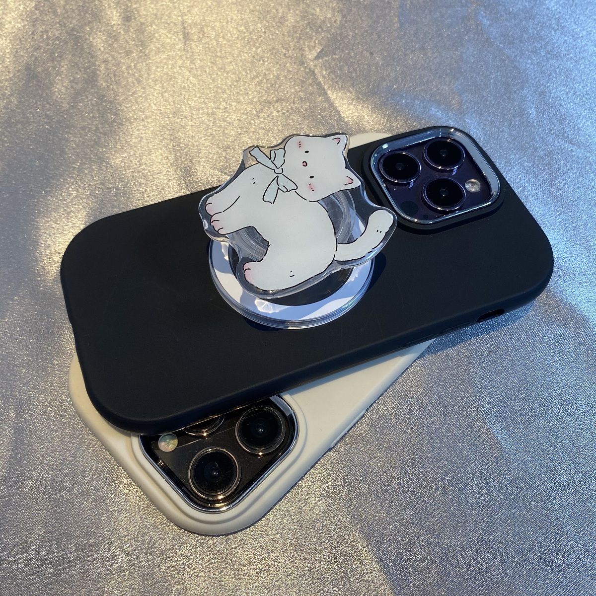 磁吸猫咪支架y78适用vivoy100i可爱S10/X70/X60/X80女X90S手机壳S17/S16e闺蜜S18pro/Y52S/T1创意Y78+Y35硅胶