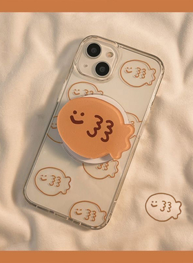 磁吸日本鲷鱼烧支架适用oppoA1pro/reno10/11/87956+可爱findx7/x3pro搞怪A35手机壳A9/A57/K11新款A56女k9s