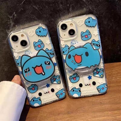 磁吸猫猫虫有趣支架K5适用oppo findx9/x3/A2手机壳A3/reno11/12/10/9843pro可爱567SE/A57/A58/A96/K12/A11x