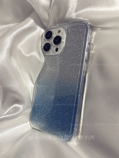 U5闪粉6少女neo7竞速版 11pro手机壳vivo爱酷neo5se z5x新品 Z7x网红6se透明983 渲染渐变蓝色适用iQOO10