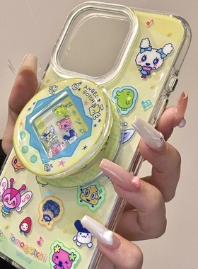 拓麻歌子摇摇乐磁吸支架适用小米11T/13TPRO/NOTE13手机壳poco X6/X7/m7红米12R动漫14/C75/12软11S/F7/F6pro