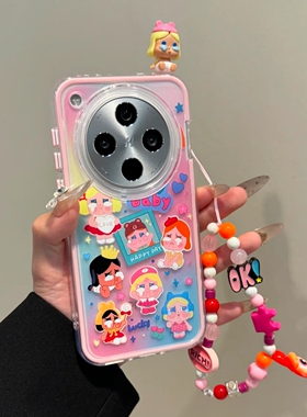 晕染立体哭娃带链条S30适用VIVO X200PROmini/X100S手机壳S20/Y500/X90/Y37C可爱Y78+S19/X70/S18软S16e/V40