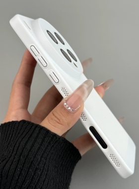 一加13T散热蜂窝1+ACE5/ACE3适用OPPOFindx8s全包镜头手机壳X8高级Ultra白色Reno14/13pro透气12/10镂空A5pro