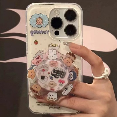 ins风插画动物适用v20荣耀magic6pro/53至臻100/90pro/80GT/70减压60se支架play8T华为X30手机壳X40旋转X50i+