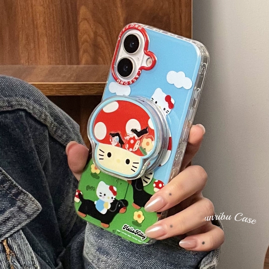 蘑菇屋摇摇乐磁吸支架适用华硕ZenFone 11手机壳传音HOT40/15pro红魔10Spro+infinx Smart8腊肠狗Phone 3Apro