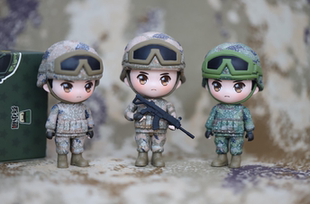 曾小萌迷彩手办兵小萌潮玩盲盒退伍纪念品军恋情人节礼物