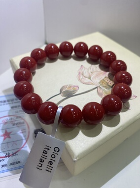 向卉意大利中古定制回流天然沙丁卡12手串