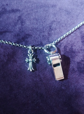 向卉意大利中古美饰定制925银克家口哨项链