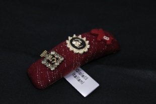 向卉意大利中古美拉德卡梅欧小红马布艺发卡