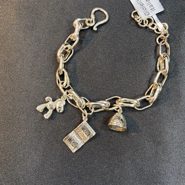 向卉意大利中古马年手链S925复古情侣粗手链