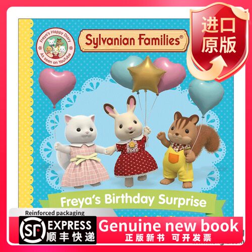 现货英文阅读书籍英文原版 Sylvanian Families Freya's Birthday Surprise 森贝儿家族 芙蕾雅的生日惊喜 英文版 进口英语原版书