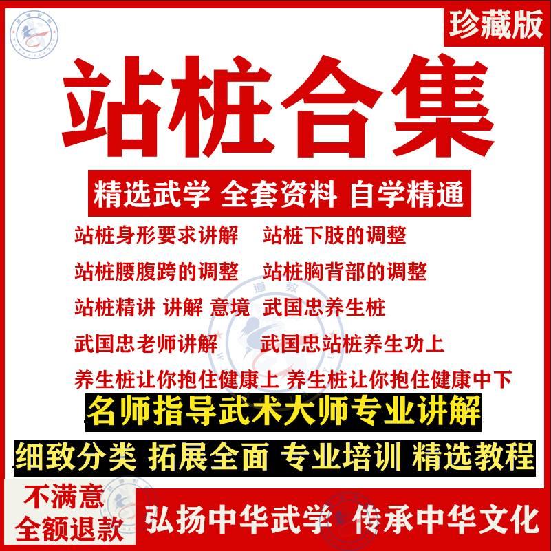 站桩视频教程站桩原理技巧要点详解零基础自学养生桩浑圆桩教程 办公设备/耗材/相关服务 刻录盘个性化服务 原图主图