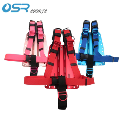 OSR SPORTS潜水背飞轻量彩色铝合金背负系统harness和PP腰带扣