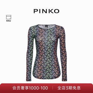 PINKO女士徽标长袖 100639A1ZY 针织衫