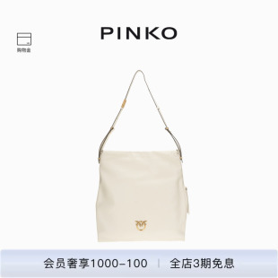 BIG 大号垂直皮革单肩包104364A0QO Bag PINKOSlouchy