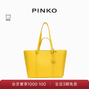 PINKO女士飞鸟挂饰单肩手提托特包102832A1LF
