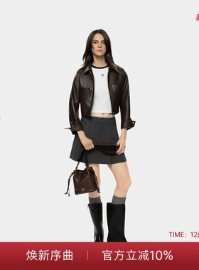 PINKO女士Love Birds LOGO休闲短款修身短袖T恤PAF25121804