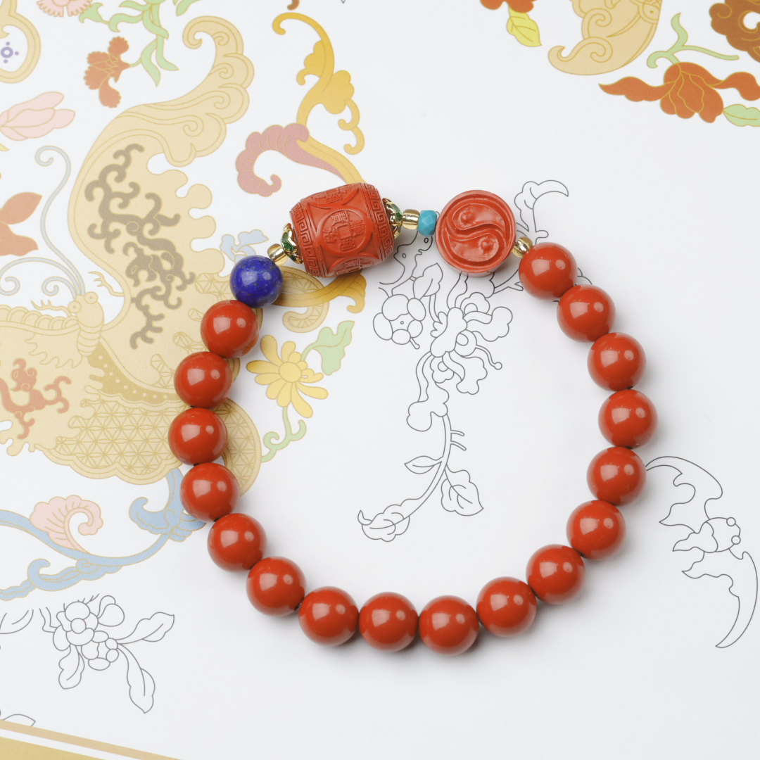 【钱途无量】2026年高含量朱砂8mm手串