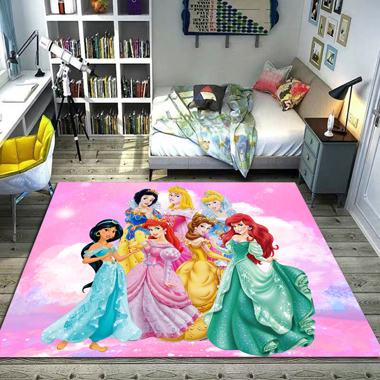 Disney Princess Cartoon children bedroom carpet non-slip Game pad Bay window mat Daughter gift customizedin the Home Fabric , Carpet  category - from Buy2taobao.com to provide professional Taobao agent buy service