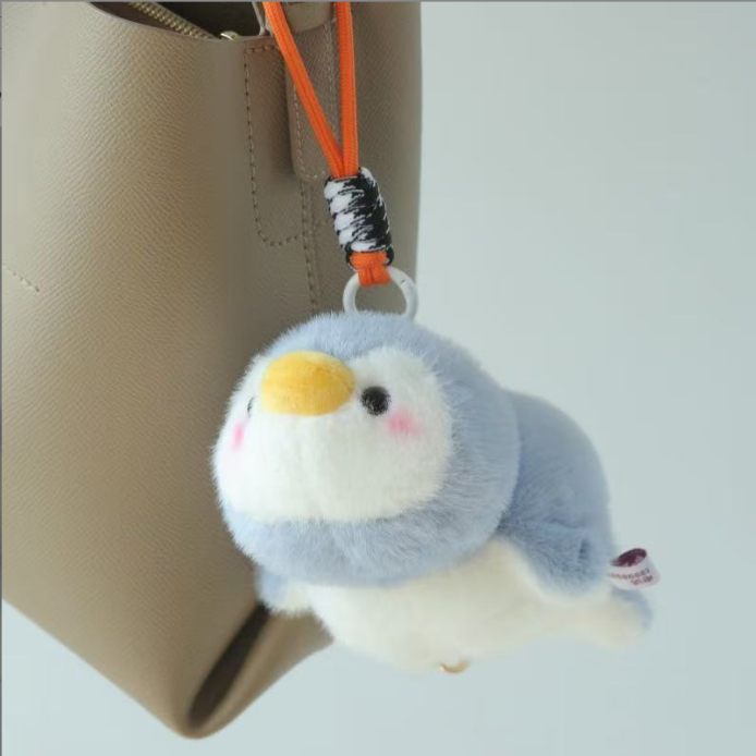 淘淘鱼网红变身企鹅北极熊和熊猫背包包挂件软萌卡通解压毛绒玩具