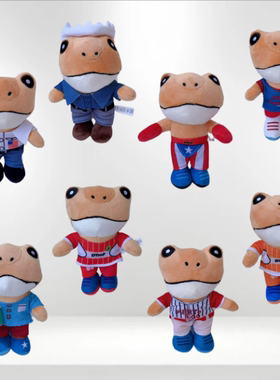 新款可爱青蛙公仔el sapo concho plush毛绒玩具玩偶钥匙扣包挂件